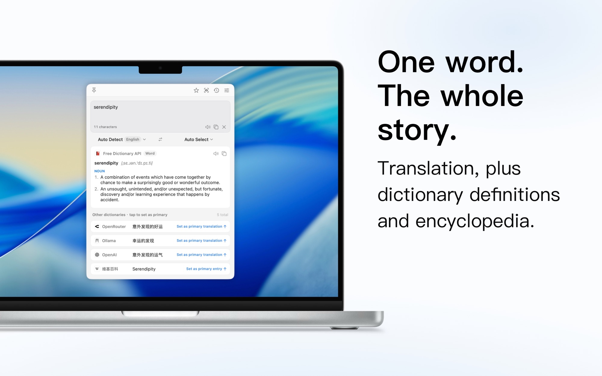 TransOne preferences on macOS